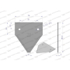 Nóż żniwny 80x76x2mm otwór 5.5 zastosowanie 206236M1 Massey Ferguson WARYŃSKI-21405