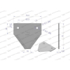 Nóż żniwny 70x76x2.8mm otwór 5.5 zastosowanie 6889590 Claas WARYŃSKI-21430