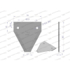 Nóż żniwny 82x76x3mm otwór 6.3 zastosowanie D44103700N Claas Massey Ferguson WARYŃSKI-21460