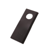 Nóż. nożyk kosiarka lewy 100X40X3mm otwór 19 zastosowanie RS 100/3 Sipma WARYŃSKI