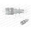 Szybkozłącze hydrauliczne gniazdo long z eliminatorem ciśnienia M20x1.5 gwint zewnętrzny EURO PUSH-PULL (ISO 7241-A)