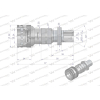 Szybkozłącze hydrauliczne gniazdo long M20x1.5 gwint zewnętrzny EURO (ISO 7241-A) Waryński-21488