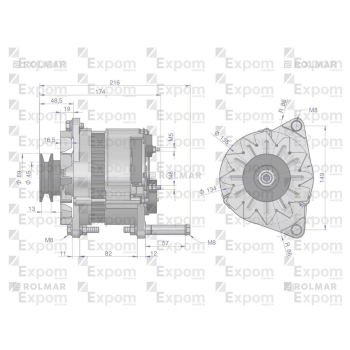 Alternator AX-230000 C-330 Nowy Typ EXPOM KWIDZYN eu-21558