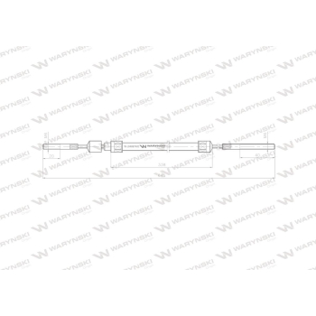 Linka - Cięgno L-645mm 57112730 ZETOR Waryński-21655