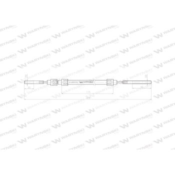 Linka - Zaczep L-965mm 59117515 ZETOR Waryński-21658