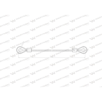 Linka - Zaciąg L-260mm 80231009 ZETOR Waryński-21687