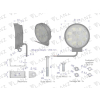 Lampa robocza okrągła 27W 9 LED GLANZ-21754