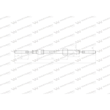 Linka - Sprzęgło  L-1060mm/750mm 69112105 ZETOR Waryński-21710