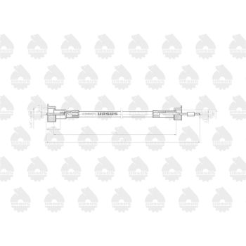Linka - Licznika MTG (motogodzin) L-1270mm 1876289M92 4514 4512 MF ORYGINAŁ URSUS-21717