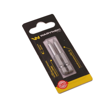 Końcówki wkrętakowe bity PZ1 50mm Waryński komplet w blistrze dwusztukowym-21739
