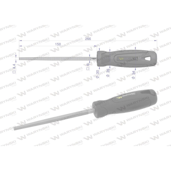 Pilnik kwadratowy 150 mm Waryński-21779