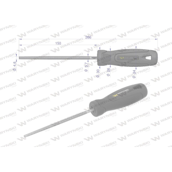 Pilnik okrągły 150 mm Waryński-21854