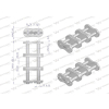 Zamek łańcucha przemysłowego Z20AH-3 ANSI A 100H  Waryński-22153
