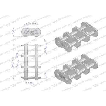 Zamek łańcucha Z10B-3  Waryński-22231