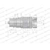 Szybkozłącze hydrauliczne wtyczka  ISO 7241-A EURO XGE18LR-1/2