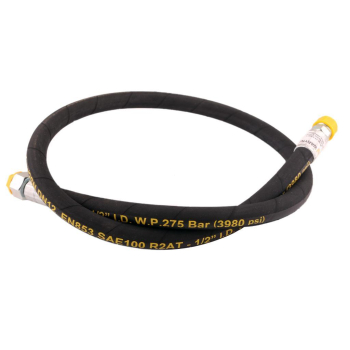 Przewód hydrauliczny 275 bar gwint M22x1.5 proste L-1300mm DN12-2SN (AB-13-1300; P11P21)  27.5MPa Waryński
