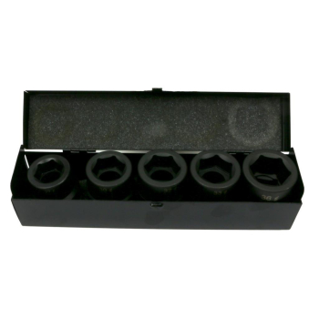 Zestaw nasadek udarowych  1"  5 cz. 27. 30. 32. 33. 36 mm ze stali CrMo DIN 3129 Waryński