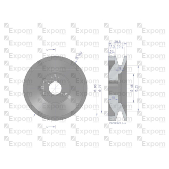 Koło pasowe alternatora EX257000 A120 Bizon  EXPOM KWIDZYN eu-23795
