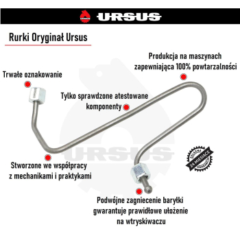 Przewód wtryskowy 2-cyl. PLA 0553 SW-400 ORYGINAŁ URSUS-23997