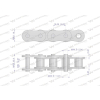 Łańcuch rolkowy L12A1-38PZ zastosowanie Claas 686200. 686200.0. 0006862000 Waryński-24265