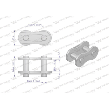 Zamek łańcucha 10BF20 zastosowanie Claas 670251. 670251.0. 0006702510 Waryński-24257