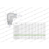 Kolanko hydrauliczne nastawne calowe BB 3/4" x 3/4" BSP z regulacją Waryński