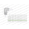 Kolanko hydrauliczne nastawne BB M26x1.5 18L x 1/2"BSP z regulacją Waryński