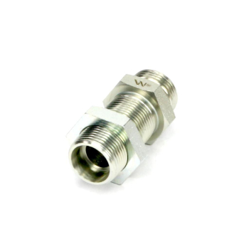 Złączka hydrauliczna metryczna grodziowa BB M14x1.5 08L z przeciwnakrętką  Waryński-24680