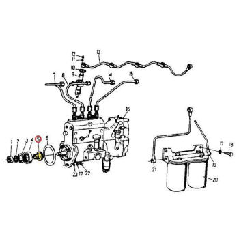 Sprzęgło pompy paliwowej 950834 C-360/385/Zetor (80009016)-2676