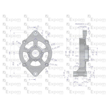 Pokrywa przednia alternatora 0120484017EX Nowy Typ EXPOM KWIDZYN eu-27063