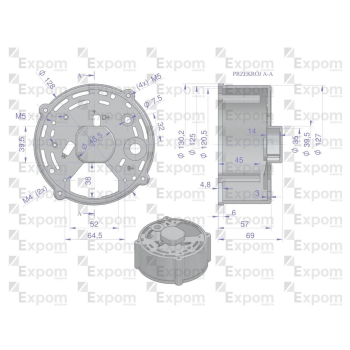 Pokrywa tylna alternatora 0120484017EX Nowy Typ EXPOM KWIDZYN eu-27065