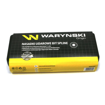 Zestaw nasadek udarowych 1/2 typu SPLINE  9 el  Waryński-27254