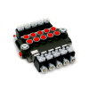 Rozdzielacz hydrauliczny 5-sekcyjny sterowany elektrycznie (12V) 80L