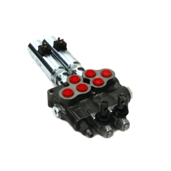 Rozdzielacz hydrauliczny (80 l/m) 2 sekc. ster. ręczno elektryczne 24 VDC-27317