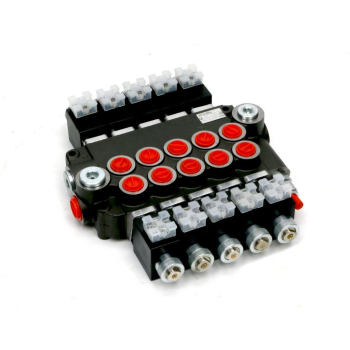 Rozdzielacz hydrauliczny 5-sekcyjny sterowany elektrycznie (12V) 80L-27342