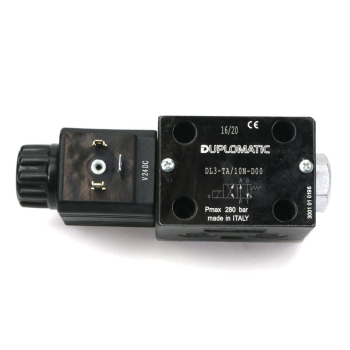 Rozdzielacz (elektrozawór) DL3-TA02/10N-D24 24V DC (cewka x 1) Compact 280bar. 50l/min Duplomatic-27572