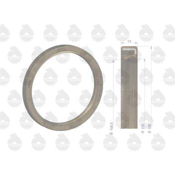 Pierścień uszczelniający uszczelniacz wału korbowego tylny 110x130x13 Fluoroelastomer C-385 ORYGINAŁ URSUS-27680