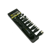 Zestaw L nasadek 3/8  10 11 12 13 14 15 16 17 mm z grzechotką Waryński-27784