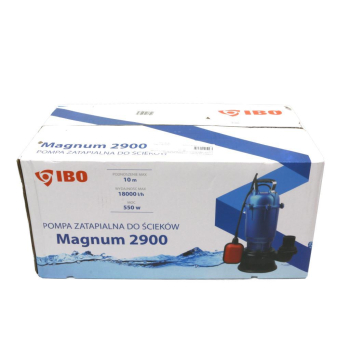 Pompa zanurzeniowa do wody brudnej i ścieków 550W MAGNUM 2900 - z pływakiem, IBO-27821
