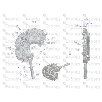 Prostownik alternatora 100211-6420EX Nowy Typ EXPOM KWIDZYN eu-27923