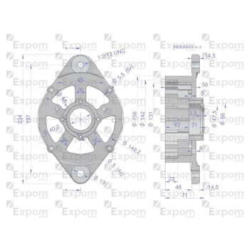 Pokrywa przednia alternatora 0120468055EX Nowy Typ EXPOM KWIDZYN eu-27926