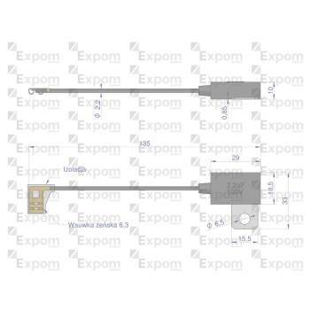 Kondensator alternatora 0290800052EX Nowy Typ EXPOM KWIDZYN eu-27930