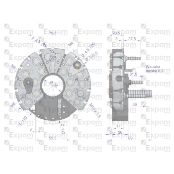 Prostownik diody 0120468055EX Nowy Typ EXPOM KWIDZYN eu-27939