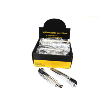 Nożyk łamany w aluminiowej oprawie z ostrzem 18mm-27978