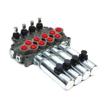 Rozdzielacz hydrauliczny (80 l/m) 4 sekc.ster. Ręczno elektryczne 24 DC-28422