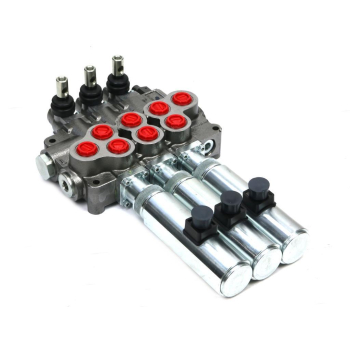 Rozdzielacz hydrauliczny (80 l/m) 3 sekc.ster. Ręczno elektryczne 12 DC-28425