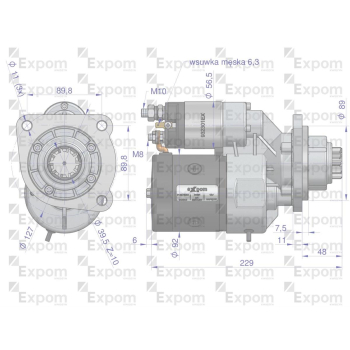 Rozrusznik z reduktorem typu Magneton  9142740 John Deere Blue Line EXPOM KWIDZYN-29494