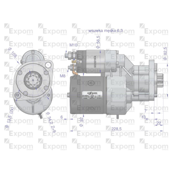 Rozrusznik z reduktorem typu Magneton 9144820 Deutz-Fahr Blue Line EXPOM KWIDZYN-29499