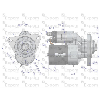 Rozrusznik z reduktorem typu Magneton T25 MTZ Blue Line EXPOM KWIDZYN-29534