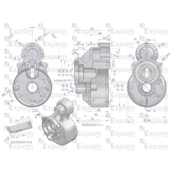 Obudowa przekładni rozrusznika typu Magneton T-25 MTZ 9142780 Blue Line EXPOM KWIDZYN-29542